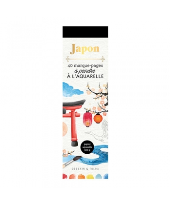 40 Marque-Pages A Peindre A L Aquarelle - Japon