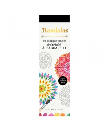 40 Marque-Pages A Peindre A L Aquarelle - Mandalas