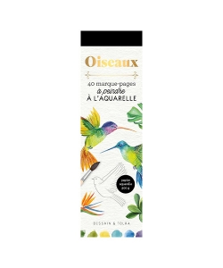 40 Marque-Pages A Peindre A L Aquarelle - Oiseaux