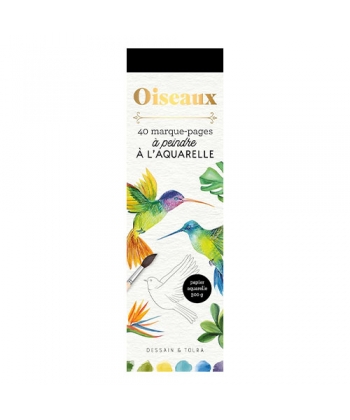 40 Marque-Pages A Peindre A L Aquarelle - Oiseaux