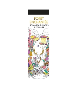 50 Marque-Pages A Colorier - Foret Enchantee
