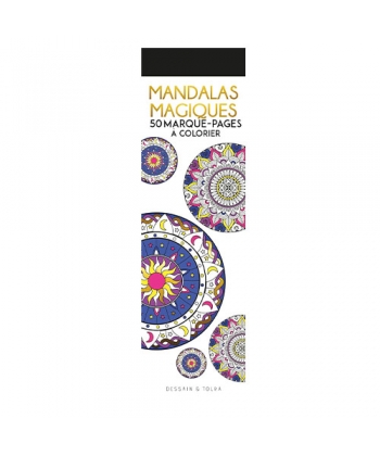 50 Marque-Pages A Colorier - Mandalas Magiques