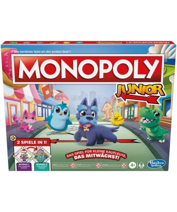 Hasbro Monopoly Junior 2 Games In 1 Hbgmf8562