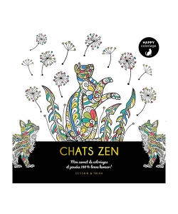 Happy Coloriage - Chats Zen