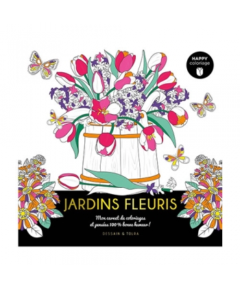 Happy Coloriage - Jardins Fleuris