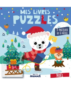 Mon P Tit Hemma Mes Livres Puzzles - Noel - 5 Puzzles De 6 Pieces