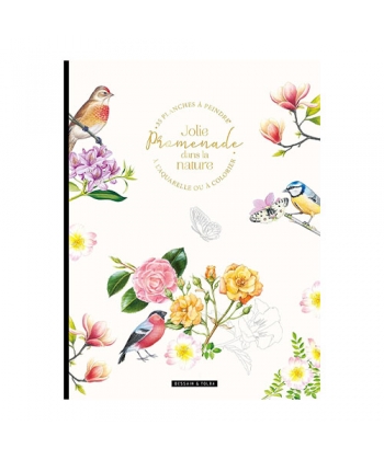 Jolie Promenade Dans La Nature 35 Planches Auarelle Ou Coloriage