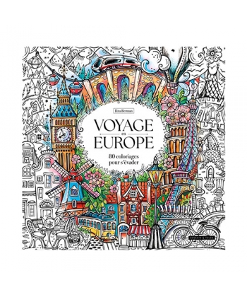 Voyage En Europe 80 Coloriages Pour S Evader