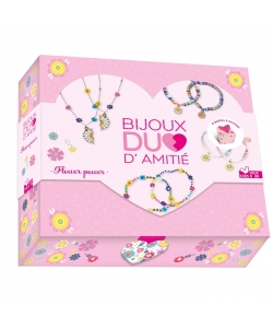 Bijoux Duo D Amitie Flower Power - Coffret Avec Accessoires