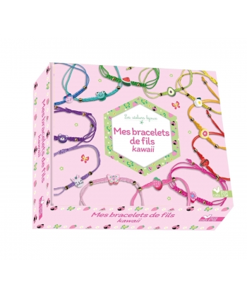 Coffret Mes Bracelets De Fils Kawaii - Coffret Avec Accessoires