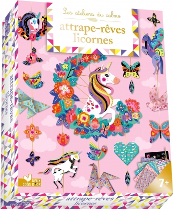 Attrape-Reves Licornes - Coffret Avec Accessoires Rose