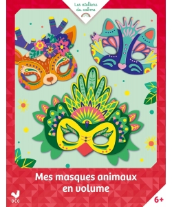 Mes Masques Animaux En Volume - Pochette Avec Accessoires