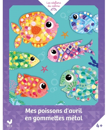 Mes Poissons D Avril En Gommettes Metal - Pochette Avec Accessoires