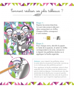 Paillette Et Dorure Portraits D Animaux - Mini Boite Avec Accessoires