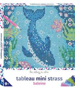 Tableau Mini Strass Baleine - Boite Avec Accessoires