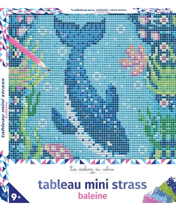 Tableau Mini Strass Baleine - Boite Avec Accessoires