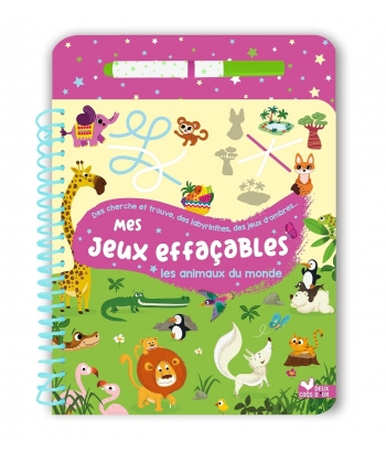 Mes Jeux Effacables - Les Animaux Du Monde +Pen