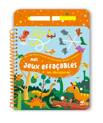 Mes Jeux Effacables - Les Dinosaures +Pen
