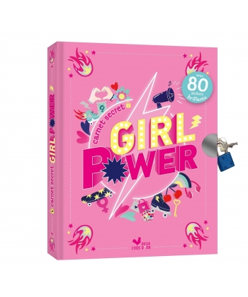 Mon Carnet Secret Girl Power +Cadenas