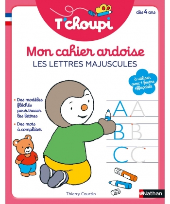 T Choupi Mon Cahier Ardoise Les Lettres Majuscules
