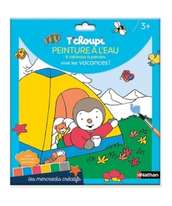 Pochette T Choupi - Peinture A L Eau - 8 Tableaux A Peindre - Vive Les Vacances