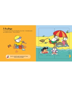 T Choupi Mon Premier Livre Puzzle (5 Puzzles De 3 Pieces)