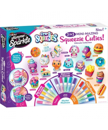 Crazart Squeezies Cuties 3In1 Mini Mazing Tc17356Int