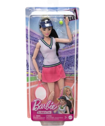 Mattel Barbie Made To Move Tennis Doll Mtbbhkt73