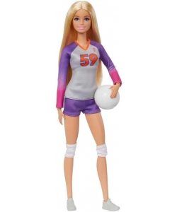 Mattel Barbie Made To Move Volleyball Doll Mtbbhkt72