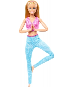 Mattel Barbie Made To Move Doll Blonde Mtbbhrh27