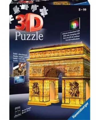 Ravensburger Puzzle 3D Triumphal Arch At Night 216Pcs Rv12522-7