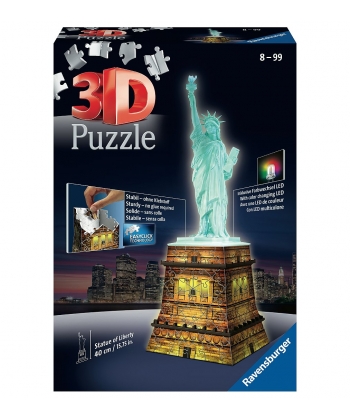 Ravensburger Puzzle 3D Night Edition Statue Of Liberty Rv12596-8