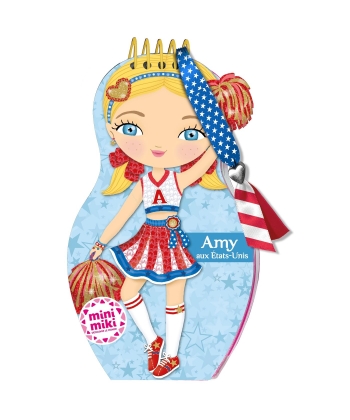 Minimiki Carnet Creatif - Amy Aux Etats-Unis (Avec Un Bracelet) Nouvelle Edition