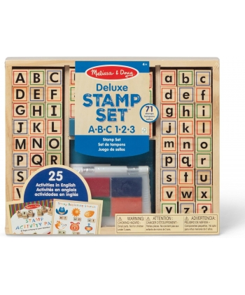 Melissa And Doug Wooden Stamp Set 71Pcs Tr6073112