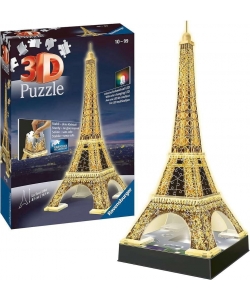Ravensburger Puzzle 3D Night Edition Tour Eiffel Paris Rv12579-1