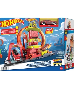 Hotwheels City Super Fire Station Mthwhkx41