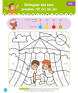 Mon Cahier De Coloriages Magiques Avec Sami Et Julie - Lecture Et Calcul - Grande Section