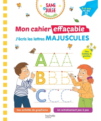 Sami Et Julie Mon Cahier Effacable - J Ecris Les Majuscules