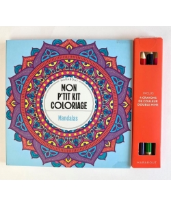 Mon P Tit Kit Coloriage - Mandalas +Crayons