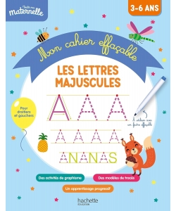 Toute Ma Maternelle - Mon Cahier Effacable - Les Lettres Majuscules