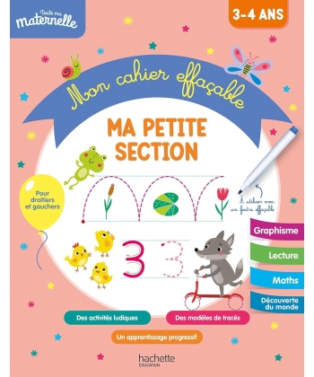 Toute Ma Maternelle - Mon Cahier Effacable - Ma Petite Section (3-4 Ans)
