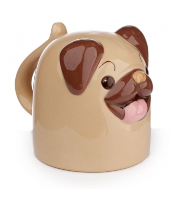 Mug Puckator Mopps Pug Upside Down Ceramic Umug12