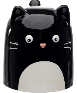 Mug Puckator Feline Fine Black Cat Upside Down Ceramic Umug02