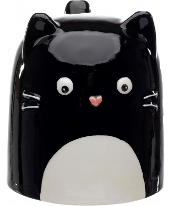 Mug Puckator Feline Fine Black Cat Upside Down Ceramic Umug02