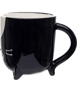 Mug Puckator Feline Fine Black Cat Upside Down Ceramic Umug02