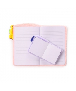 Notebook Puckator Adoramals Maddie The Axolotl Plush With Pouch Mini Memo131