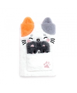 Notebook Puckator Adoramals Lola The Cat Plush With Pouch Mini Memo132