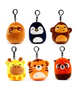 Keyring Puckator Squidglys Adoramals Zoo Plush Key289