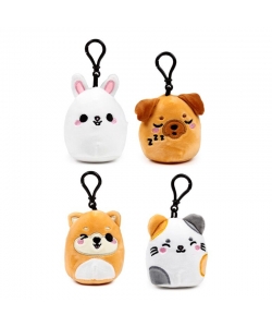 Keyring Puckator Squidglys Adoramals Pets Plush Mini Key303