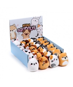 Keyring Puckator Squidglys Adoramals Pets Plush Mini Key303